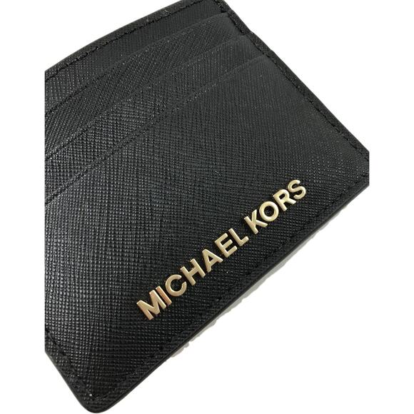 NWT Michael Kors Unisex Jet Set Travel Large Card Holder, Black-OS - Picture 2 of 4